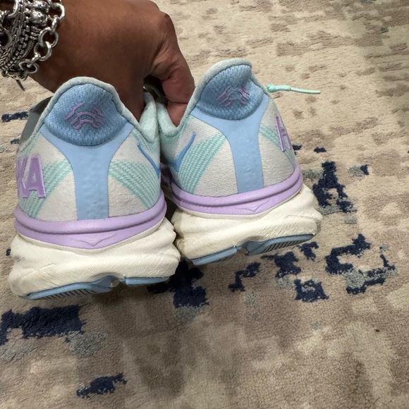 Hoka Pastel Mint and Lavender Sneakers - Picture 5 of 8